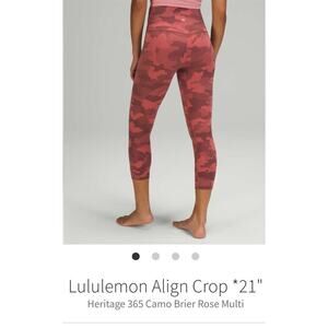 Lululemon Athletica Brier Rose Camo Leggings